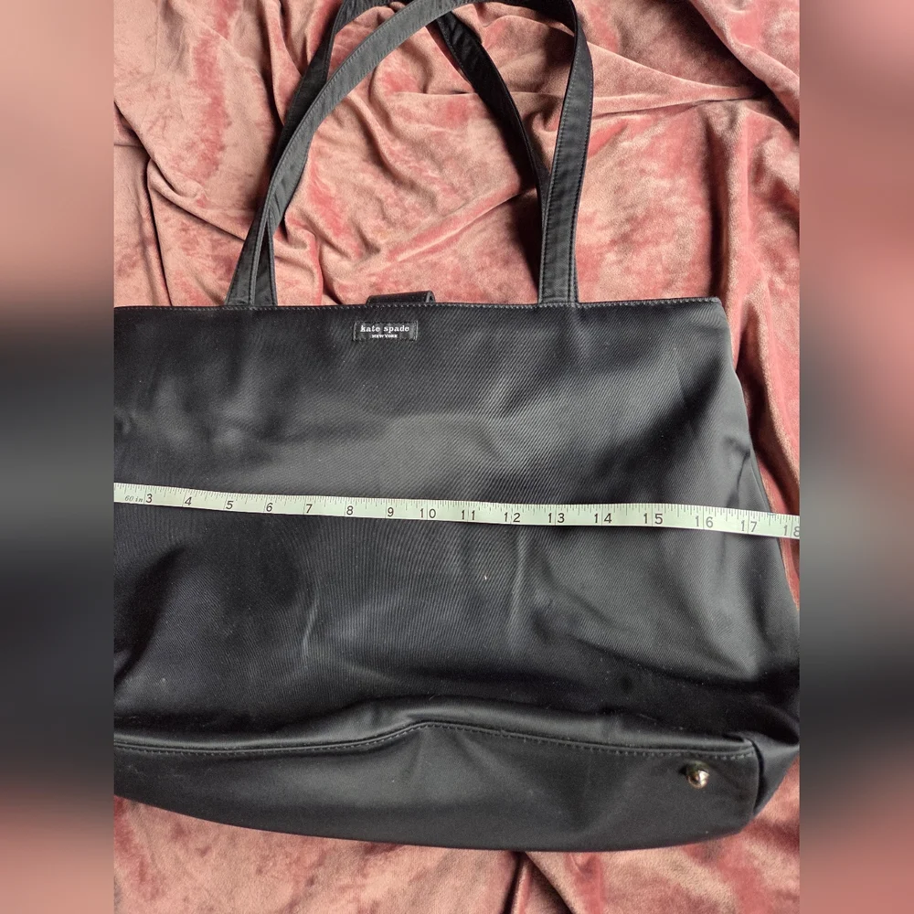 Kate Spade Black Nylon Tote / Diaper Bag with Changing Pad